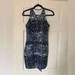 Abercrombie Navy and White Patterned Women's Dress